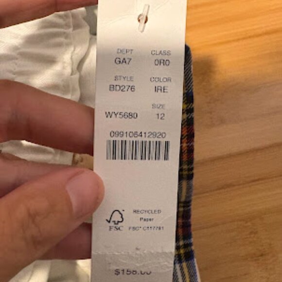 NWT J. Crew Pant Trouser Wool Snowy Stewart Plaid Straight Leg Holiday High Rise - Picture 11 of 16